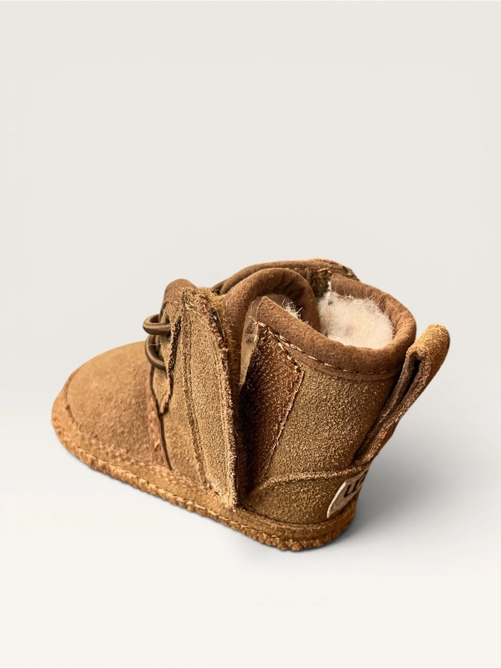 UGG Mini Chestnut Suede Baby Booties